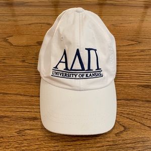 Alpha Delta Pi White Baseball Cap